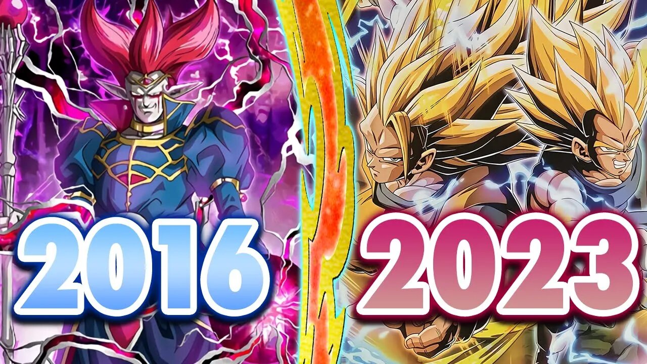 Dokkan in 2016 VS 2023