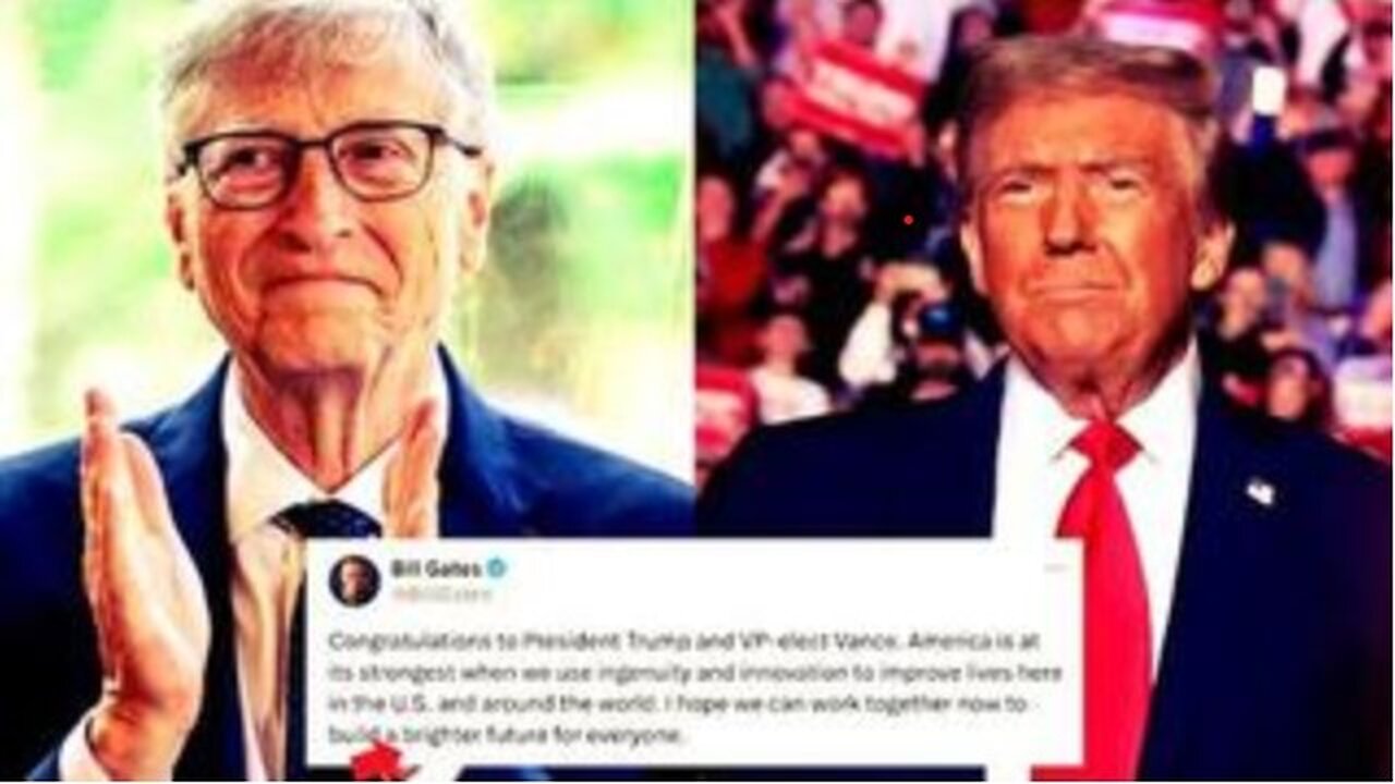 WAKE UP!!! - BILL GATES WANTS TO WORK WITH TRUMP TO BUILD A "BRIGHTER FUTURE" 😵