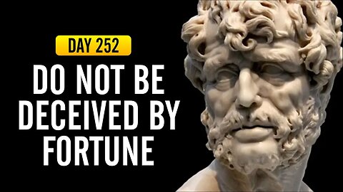 Do Not Be Deceived by Fortune - DAY 252 - The Daily Stoic 365 Day Devotional