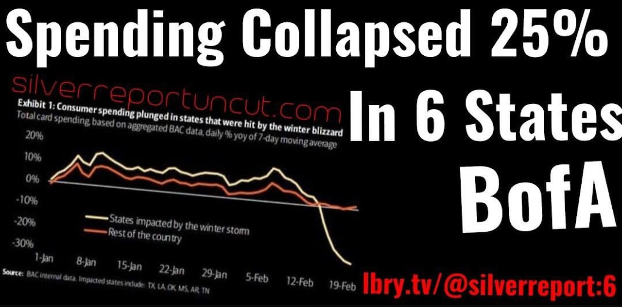Consumer Spending Plunges 25% In These 6 States, Rises 1.4% In The Rest BofA