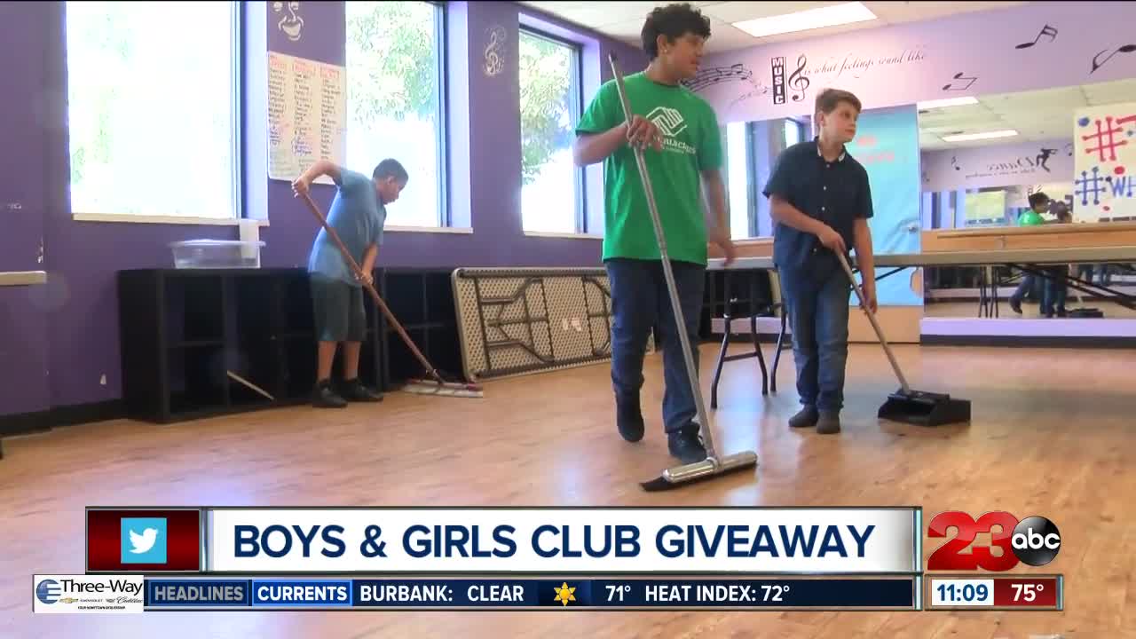 Boys and Girls Club Armstrong Youth Center giving out special gifts Friday afternoon