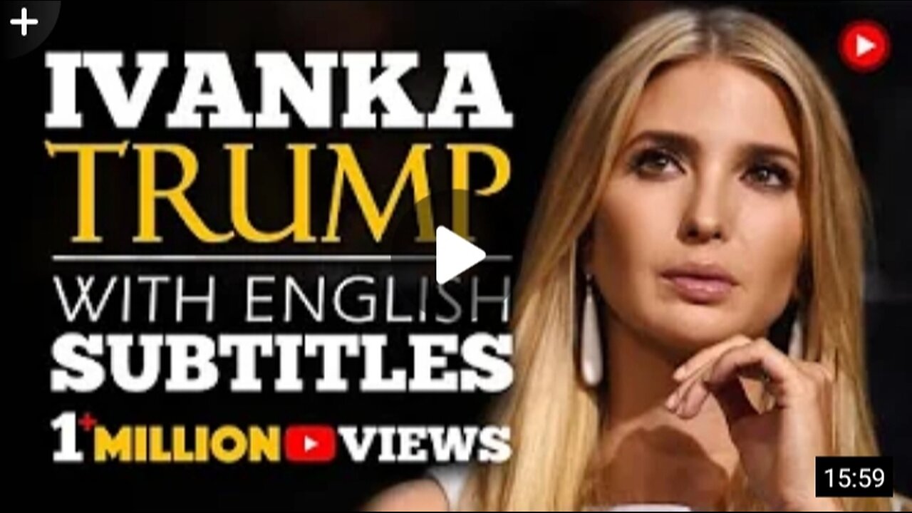 ENGLISH SPEECH ll IVANKA TRUMP Motivation Speech