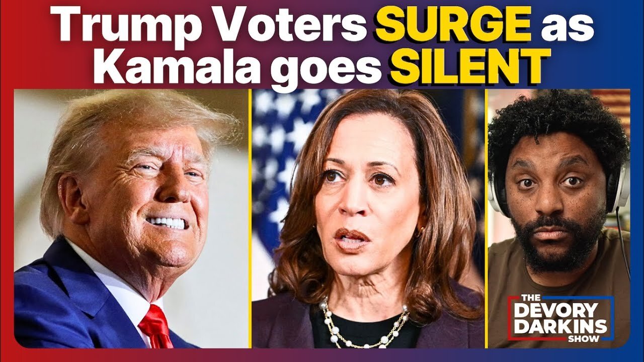 Trump Voters SURGE on Election Day as Kamala goes SILENT