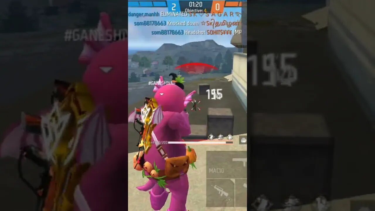 Noob player hai ganesh vai. #shorts #firefild100