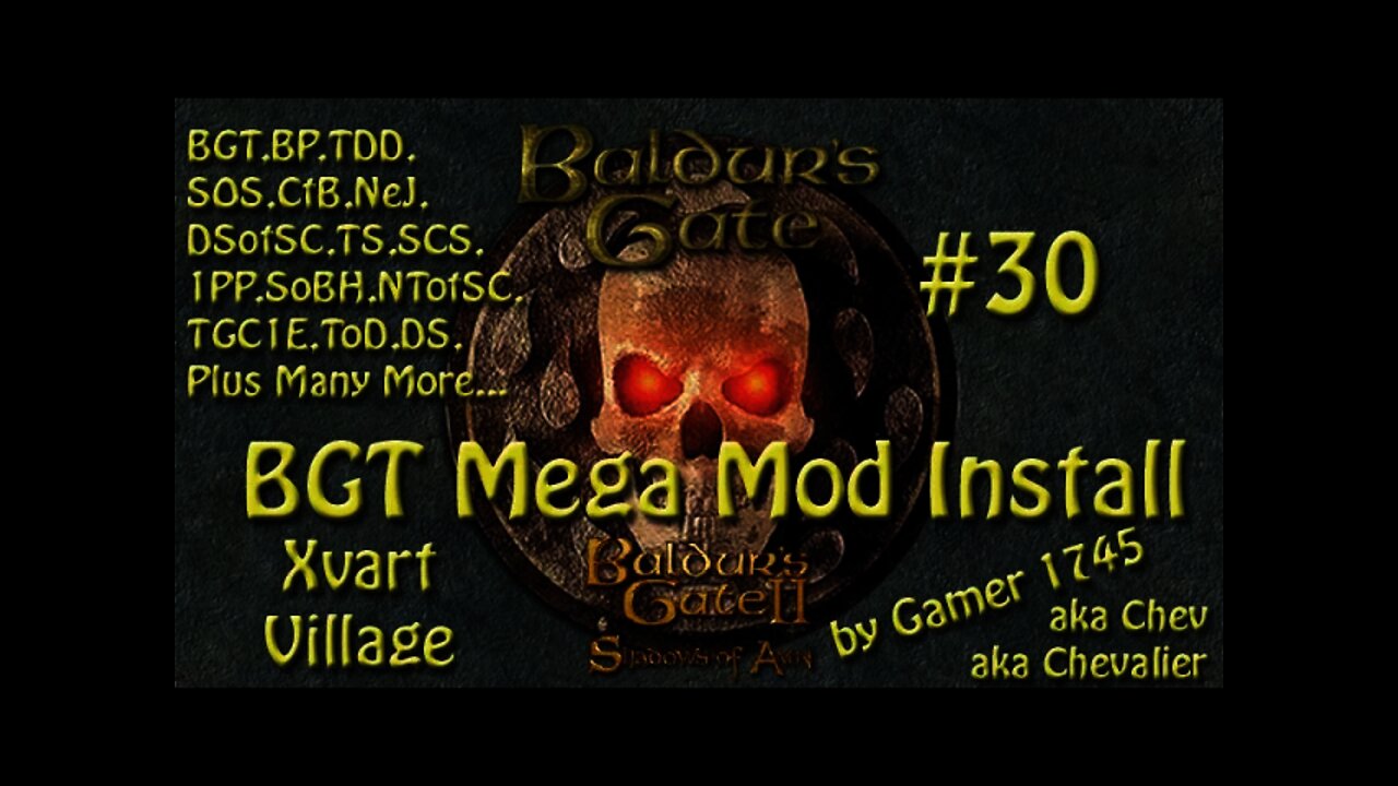 Let's Play Baldur's Gate Trilogy Mega Mod Part 30 - Xvart Village We get there