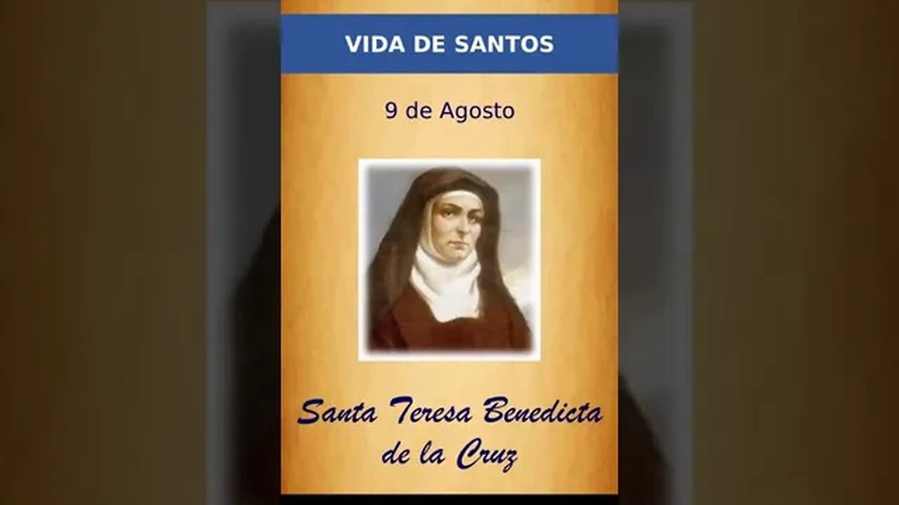 El 9 de agosto conmemoramos a Santa Teresa Benedicta de la Cruz (Edith Stein)