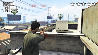 GTA 5 - Lamar’s FIVE STAR COP BATTLE (GTA V Funny Moments)