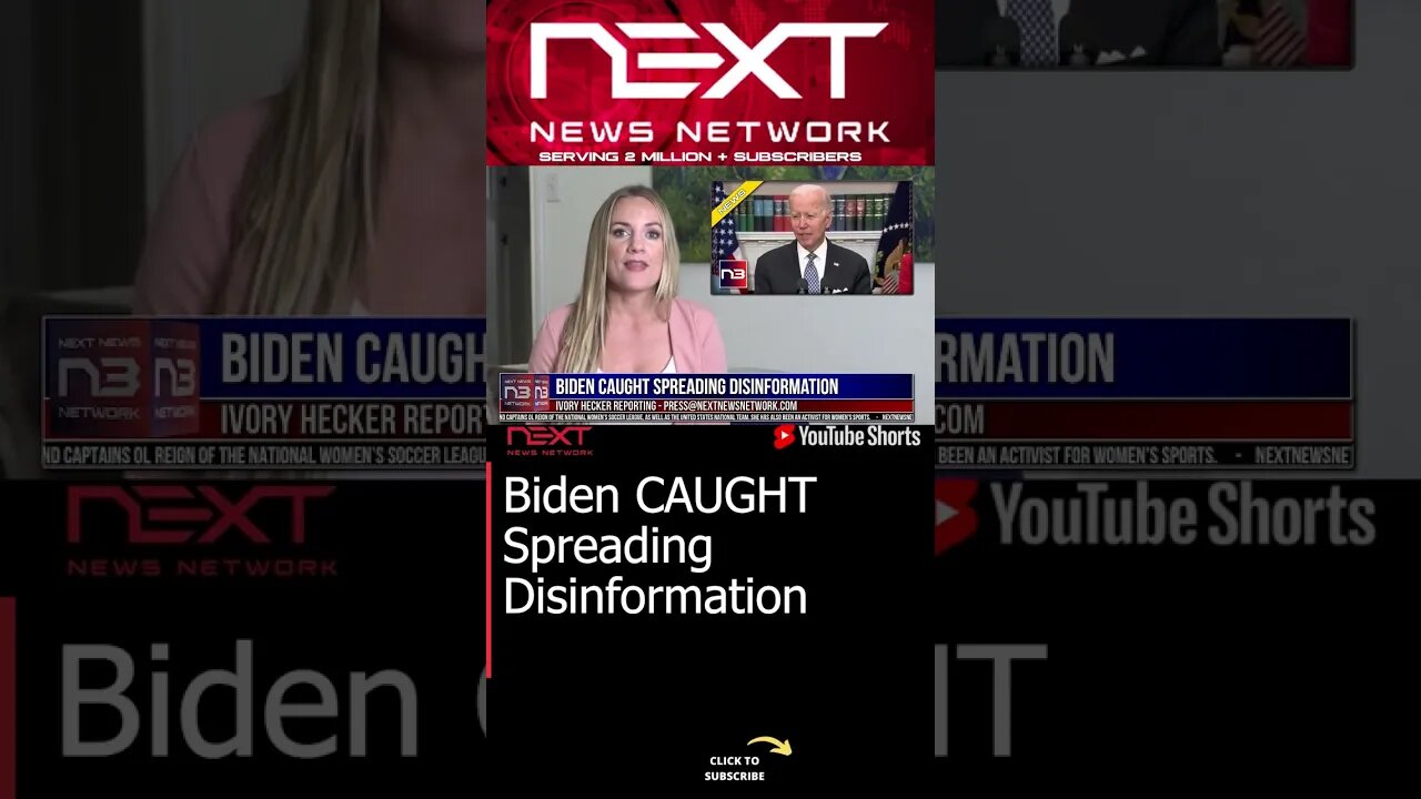 Biden CAUGHT Spreading Disinformation #shorts