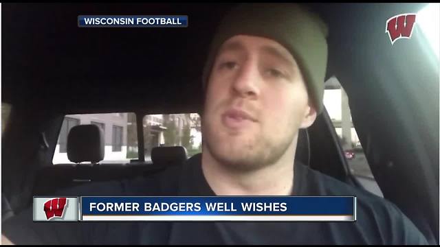 JJ Watt wishes the Badgers good luck heading into Satuday's game