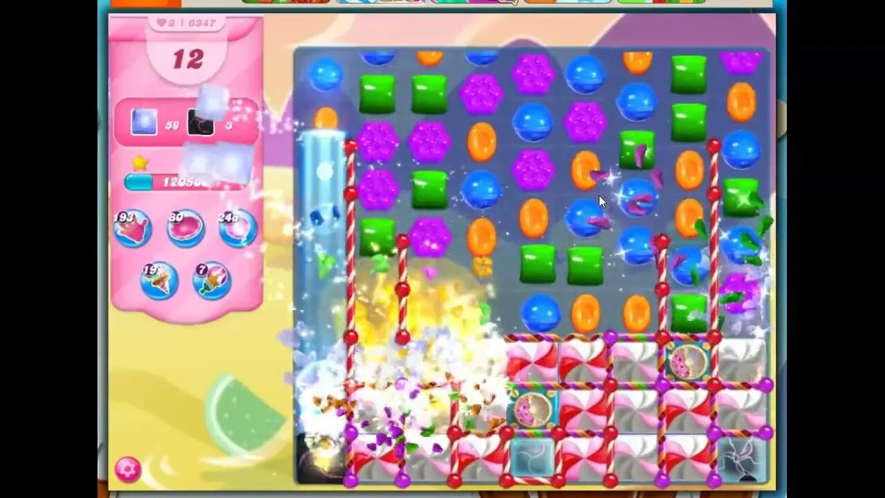 Candy Crush Level 6347 Talkthrough, 26 Moves 0 Boosters
