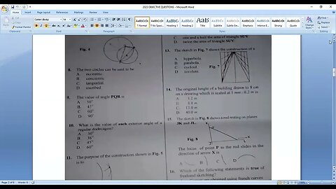 2023 WAEC OBJECTIVE QUESTIONS & ANSWERS