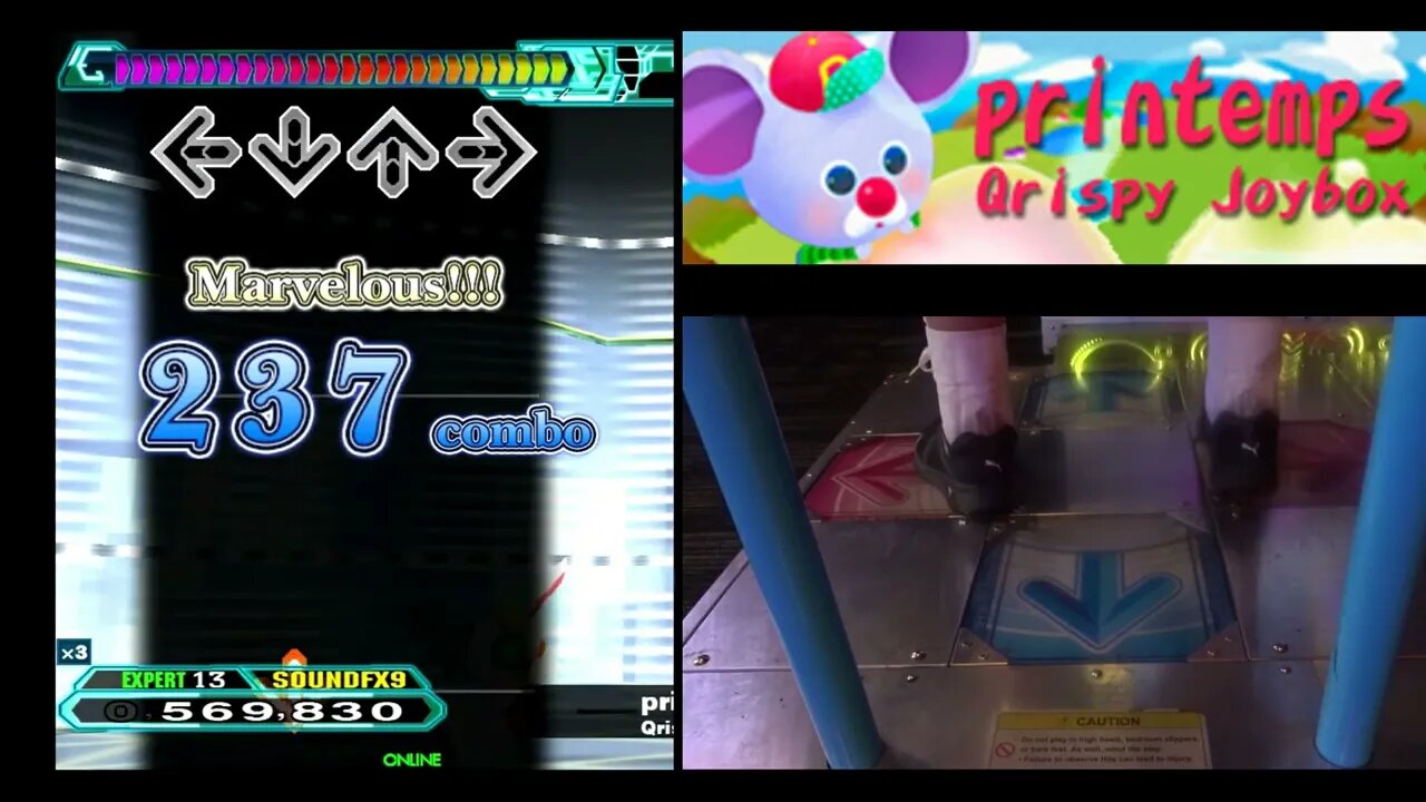 printemps - EXPERT (13) - AA#497 (Good Full Combo) on Dance Dance Revolution A20 PLUS (AC, US)