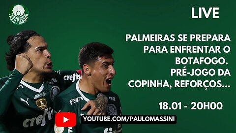 PALMEIRAS SE PREPARA PARA ENFRENTAR O BOTAFOGO. PRÉ-JOGODA COPINHA, REFORÇOS...