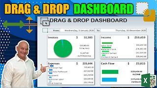 Create This Dynamic Drag & Drop Dashboard In Excel | NEVER SEEN BEFORE [Plus Bonus Training]