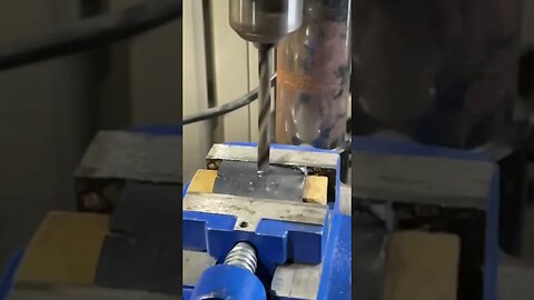 Drilling through titanium