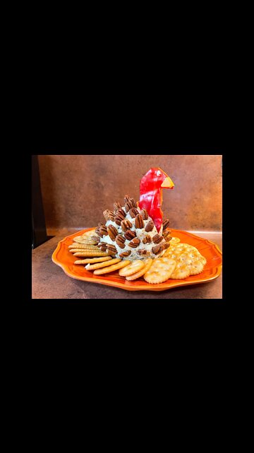 Thanksgiving Turkey Cheese Ball #shorts #catherinesplates #cheeseballs