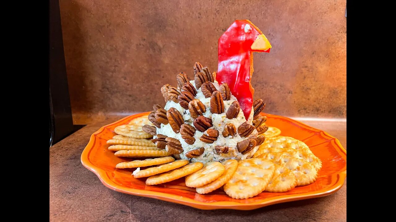 Thanksgiving Turkey Cheese Ball #shorts #catherinesplates #cheeseballs