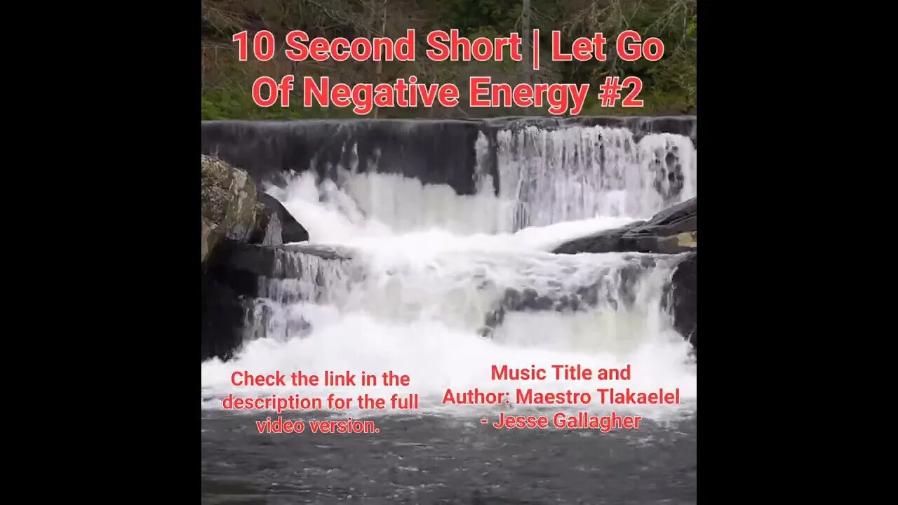 10 Second Short Of Let Go Of Negative Energy | #meditation #shorts #shortsvideo #waterfall #2