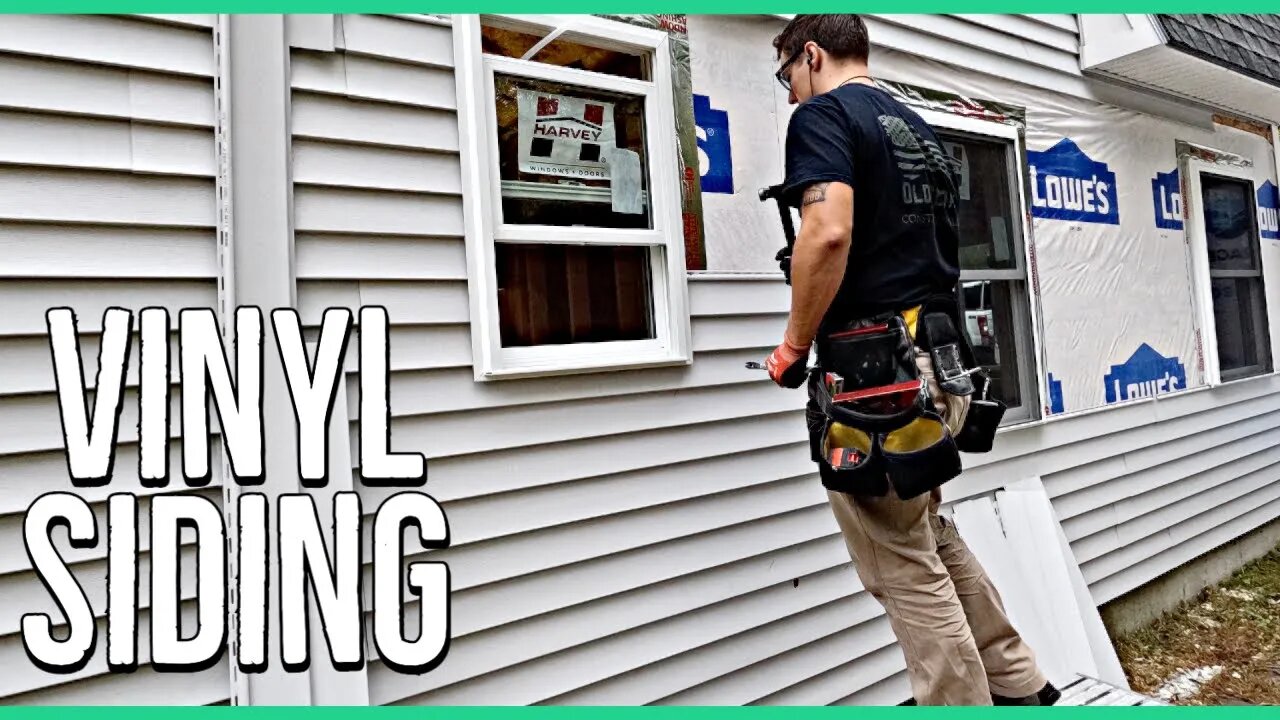 Installing Vinyl Siding around new Windows ||Garage to Living Area Transformation||