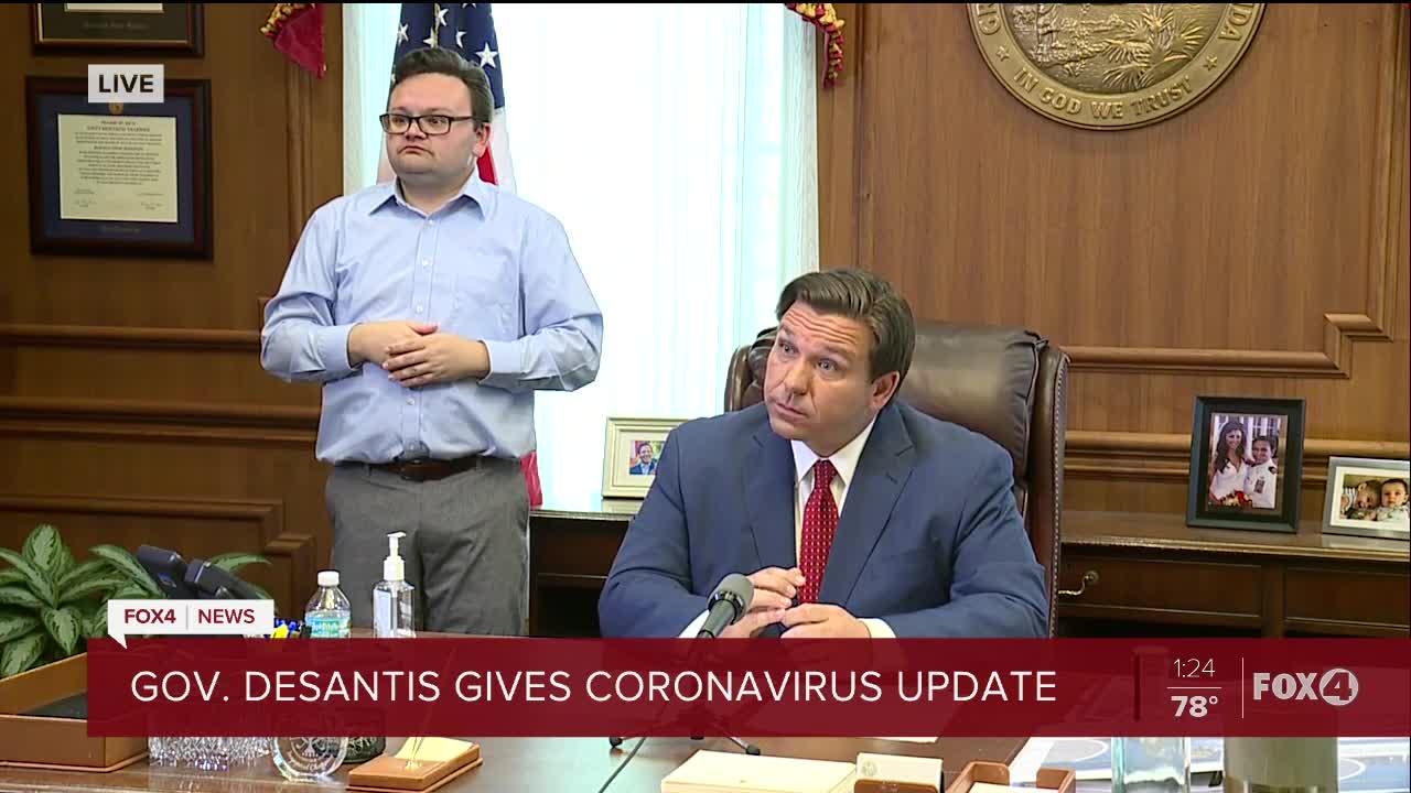 DeSantis signing order to 'limit movements' to essential activities