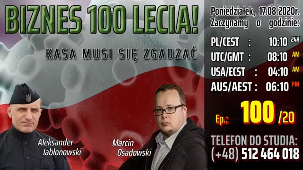 BIZNES 100 LECIA! - Kasa musi się zgadzać - Olszański, Osadowski NPTV (17.08.2020)