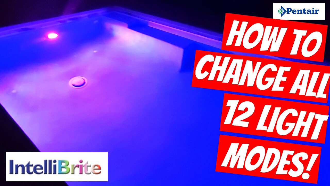 INTELLIBRITE 5G LED COLOR-CHANGING POOL LIGHT - CHANGING ALL 12 COLOR MODES - HOW TO