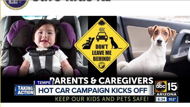 Hot car campaign kicks off to protect children and animals