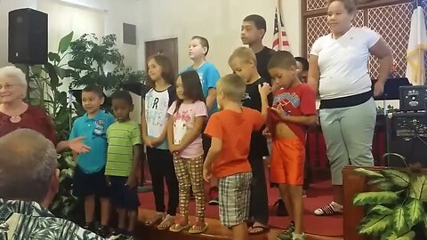 Kids Singing at Church