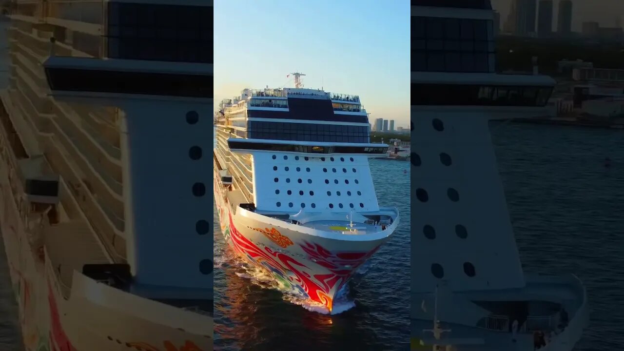 Norwegian Joy in Miami and New York! 🫶🏻 #norwegiancruiseline #shorts