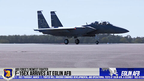 Air Force's first F-15EX arrives at Eglin