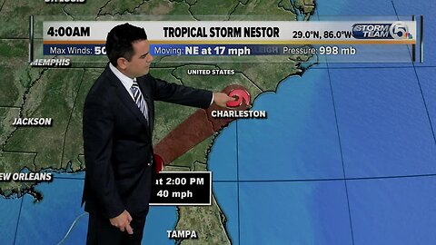 Tropical Storm Nestor - 10/19/19 morning update