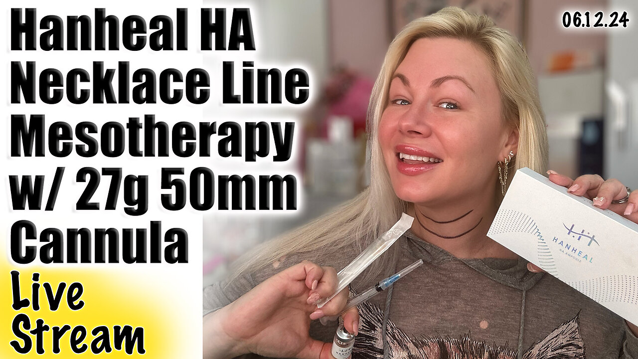 Live Hanheal HA to Fill Necklace Lines with Cannula, AceCosm | Code Jessica10 Saves you money