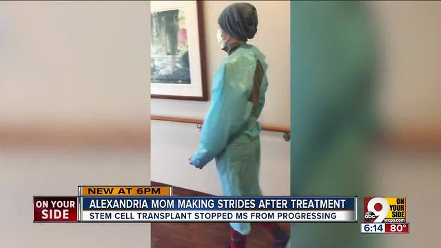 Experimental stem cell treatment halts Alexandria mom's MS