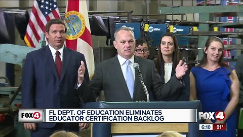 'Significant' teacher application backlog cleared, Florida's education boss declares