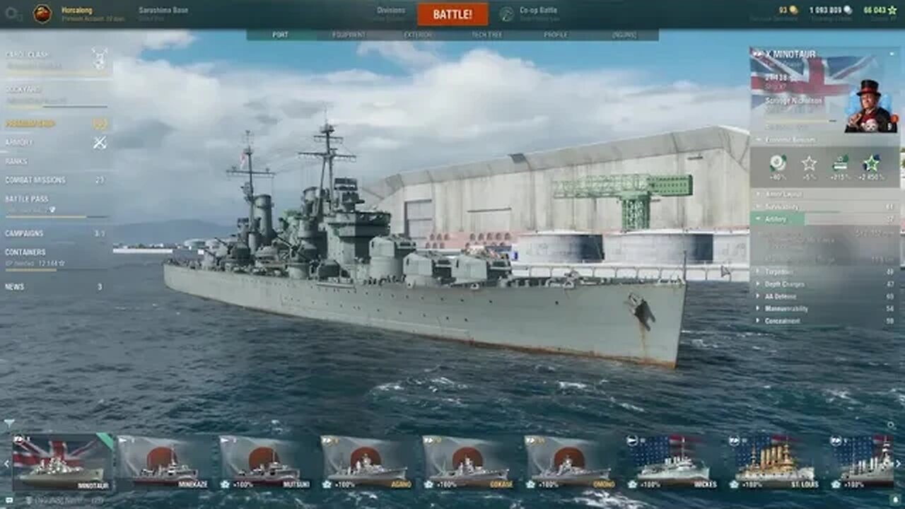 World of Warships: Minotaur Tier X Cruiser