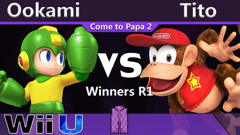 FBC|cE Ookami (Mega Man) vs. Tito (Diddy Kong) - Wii U Winners R1 - CTP2