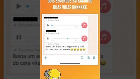 DOIS SEGUNDOS ESTRAGANDO DUAS VIDAS #audio #memes #viral #rir #fyp #tiktok #whatsappstatus #shorts