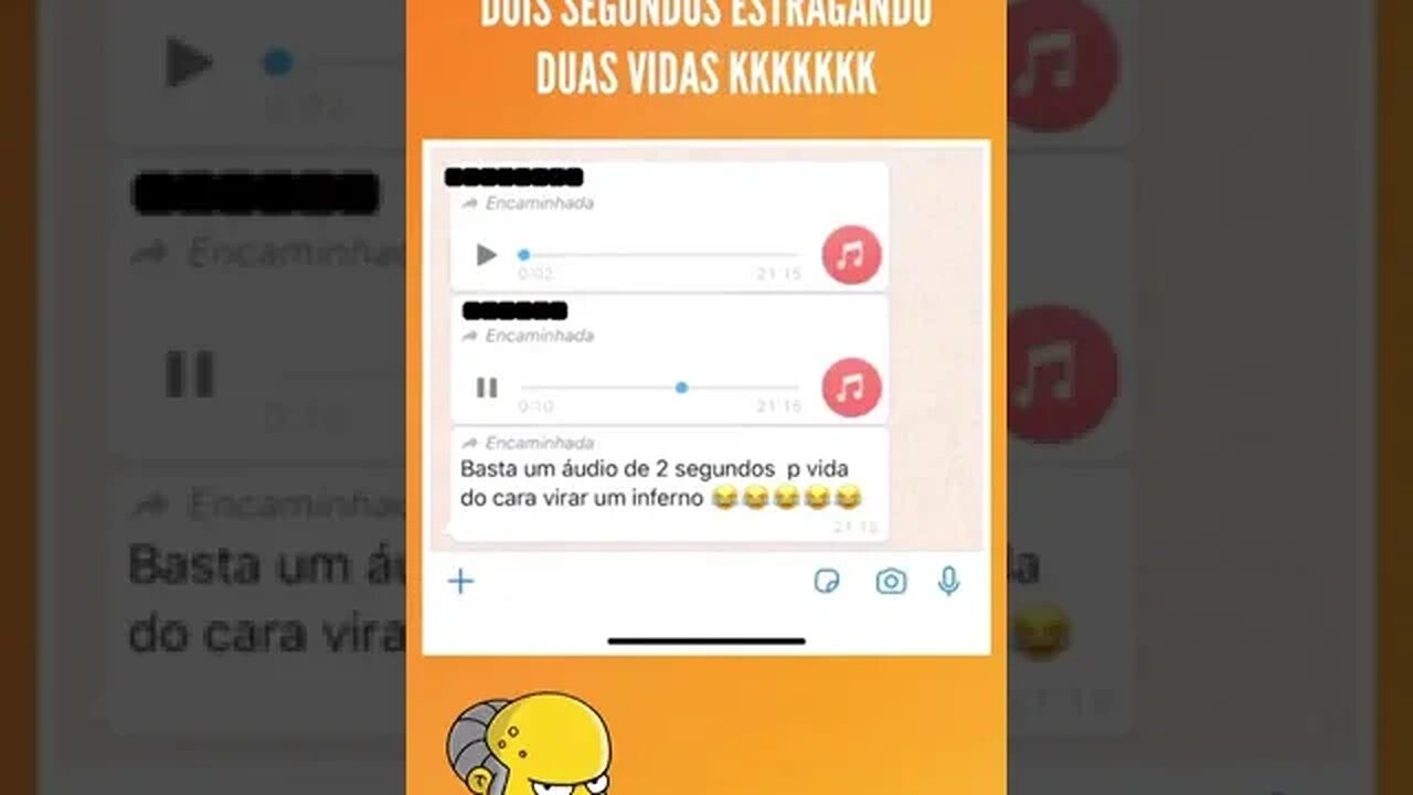 DOIS SEGUNDOS ESTRAGANDO DUAS VIDAS #audio #memes #viral #rir #fyp #tiktok #whatsappstatus #shorts