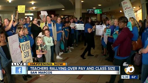 San Marcos teachers rallying over pay and class size