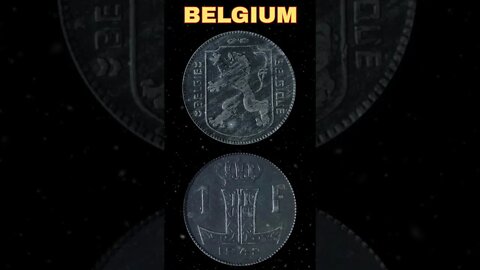 Belgium 1 Franc 1942. #shorts #coinnotesz #viral