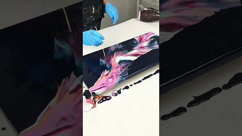 Hairdryer Acrylic Pour