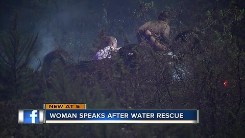 Deputies rescue woman trapped in SUV in water-filled ditch