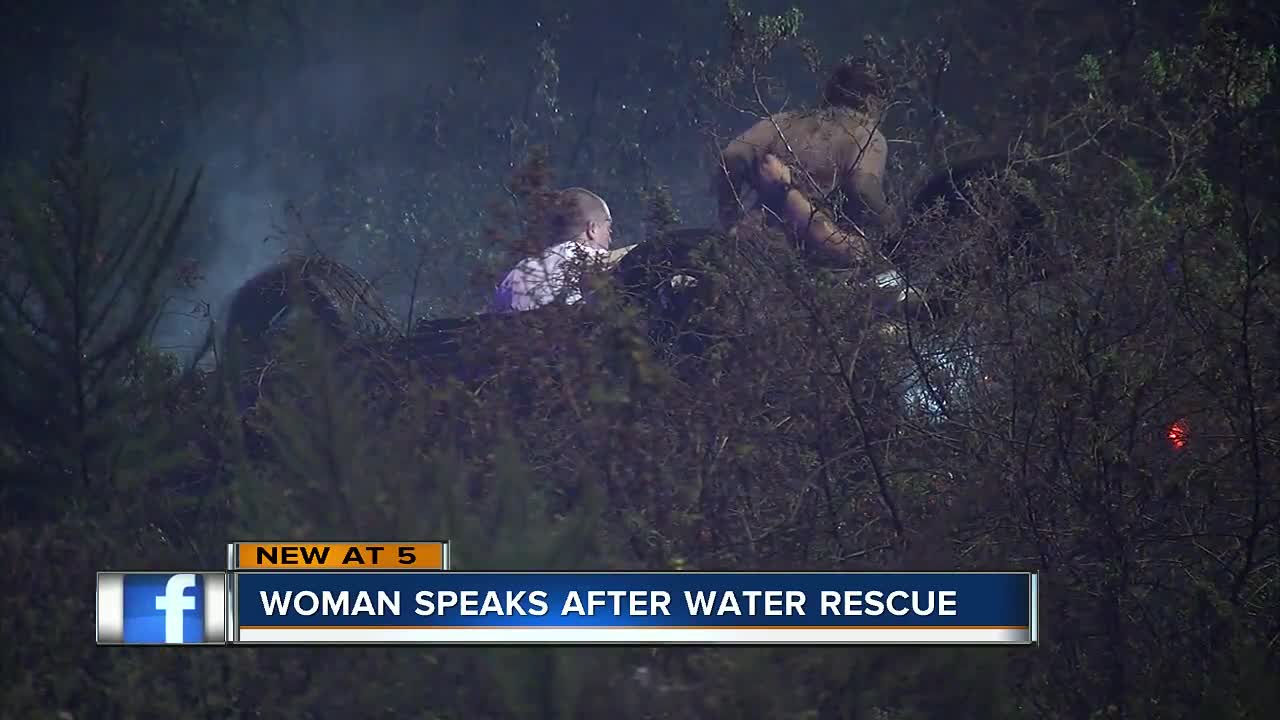 Deputies rescue woman trapped in SUV in water-filled ditch
