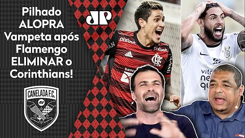 "O Flamengo ELIMINOU o Corinthians, e eu TE CHAMO DE OTÁRIO! Você..." Pilhado ALOPRA Vampeta!