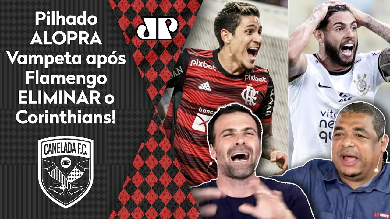 "O Flamengo ELIMINOU o Corinthians, e eu TE CHAMO DE OTÁRIO! Você..." Pilhado ALOPRA Vampeta!