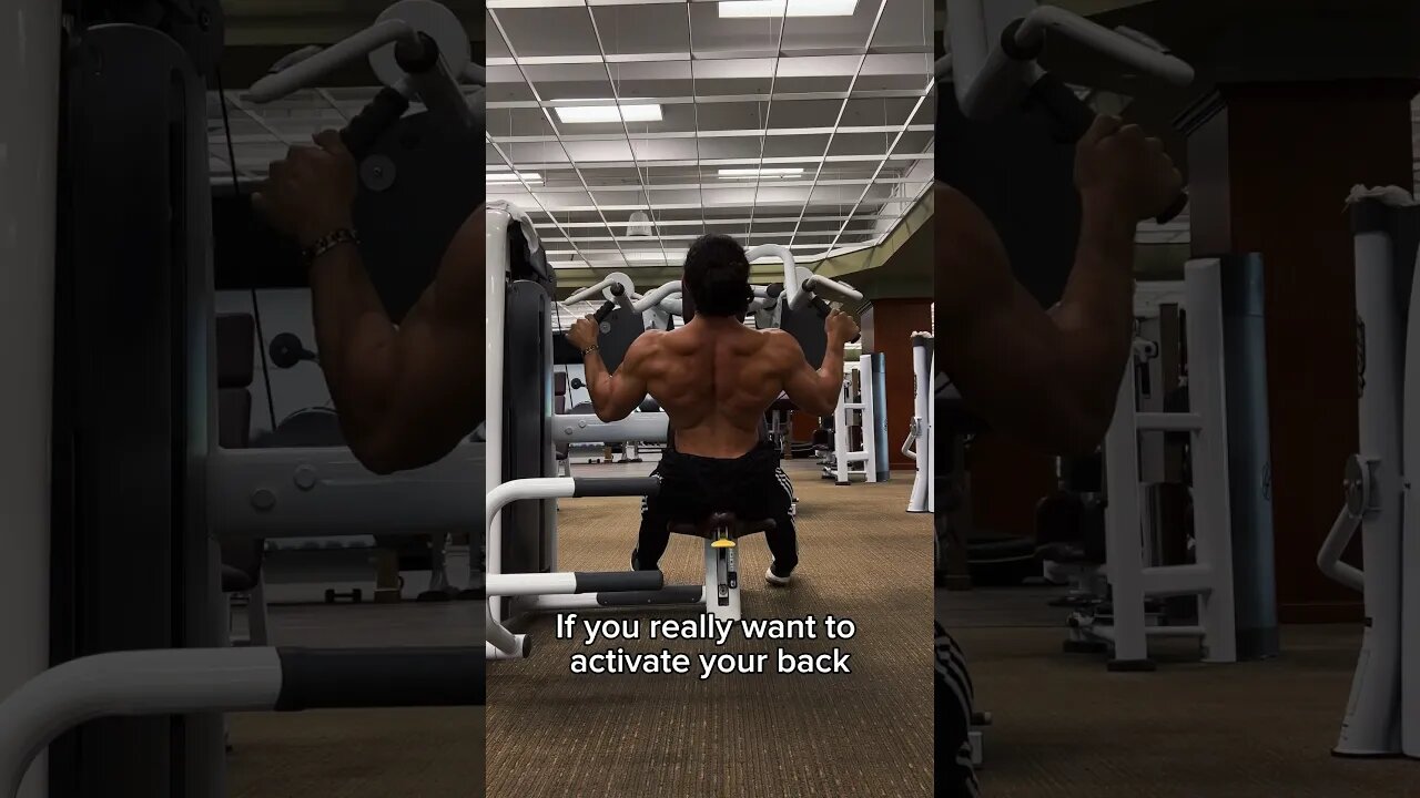 Game Changing Tip To Activate Your Back #workout #backday #shorts