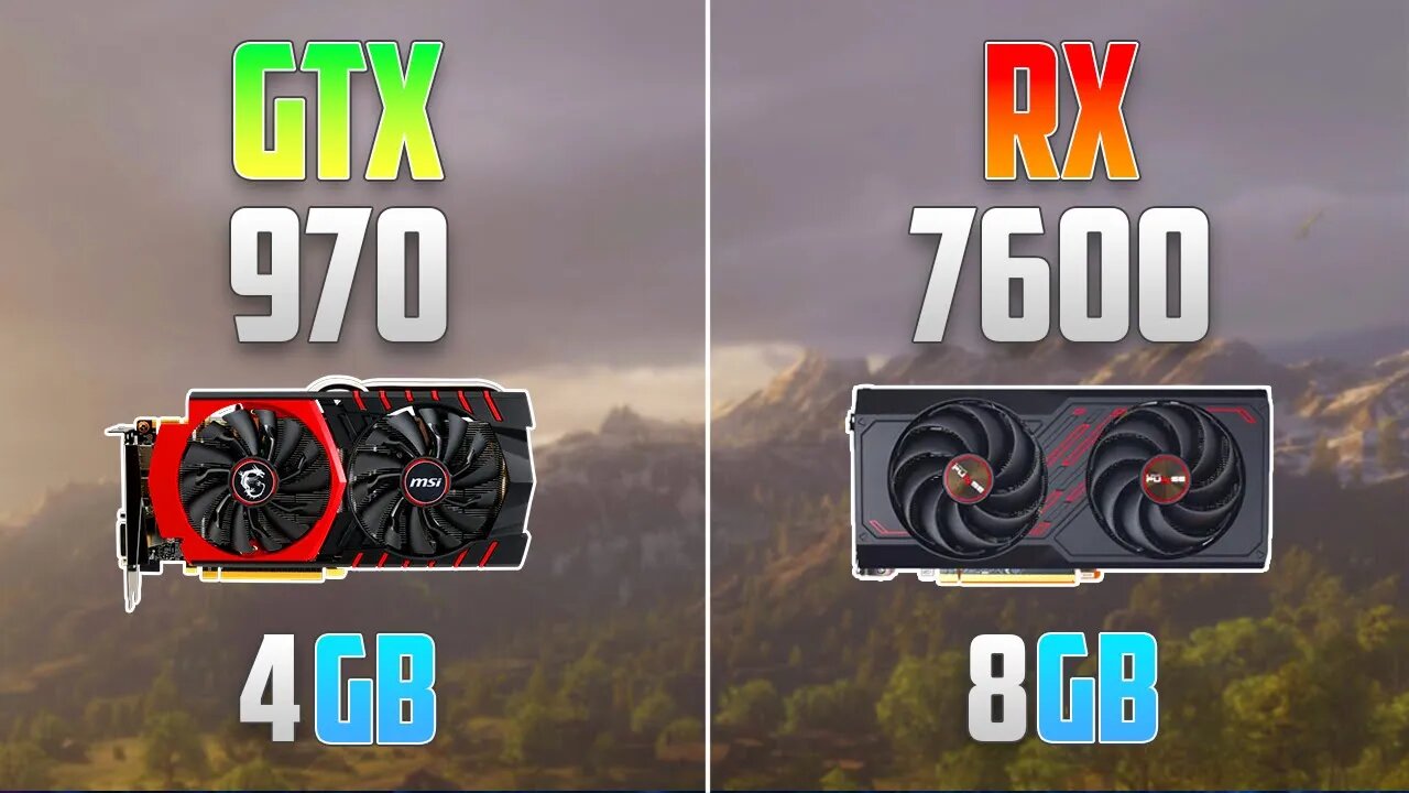 RX 7600 vs GTX 970 - 1080p