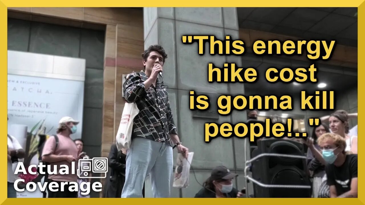 Edgar from 'Socialist Appeal' Cost of Living protest | OFGEM HQ | 26th August 2022