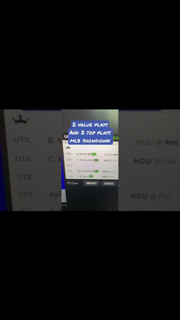 Dreams MLB Showdown World Series Top Picks 10/31 #draftkings