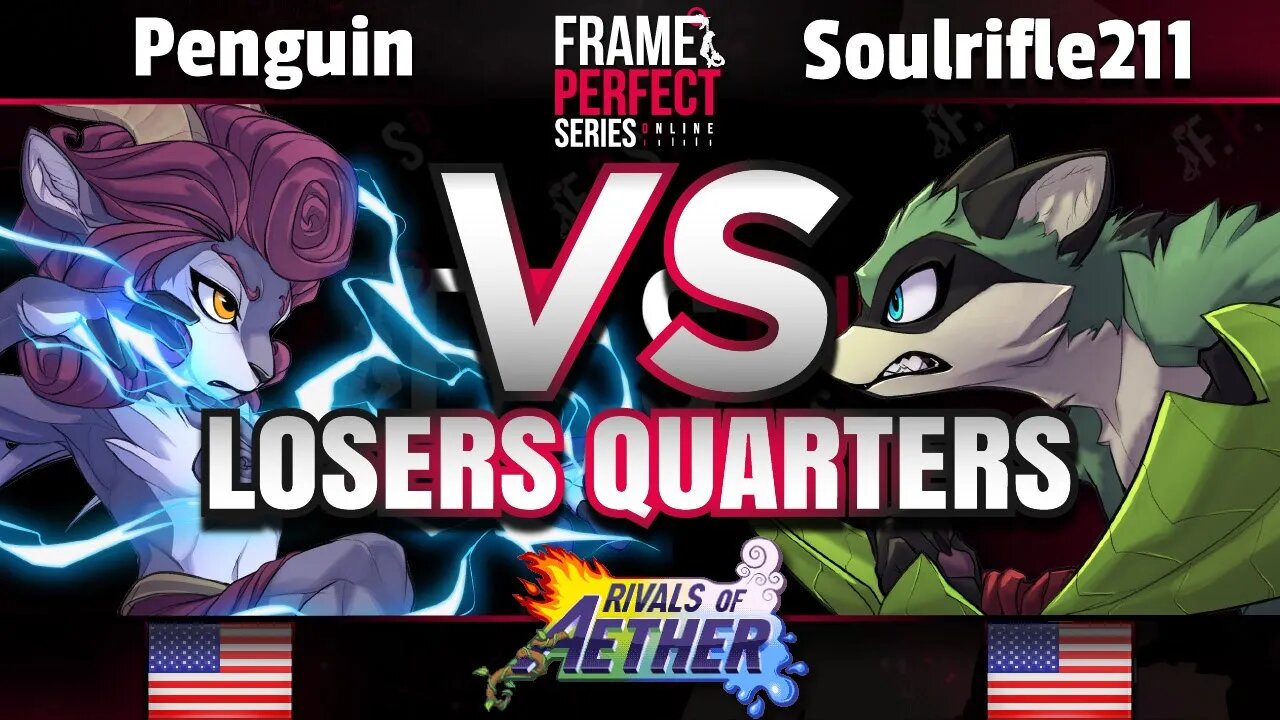 FPS3 Online - Penguin (Absa) vs. SRN | Soulrifle211 (Maypul) - Rivals of Aether Losers Quarters